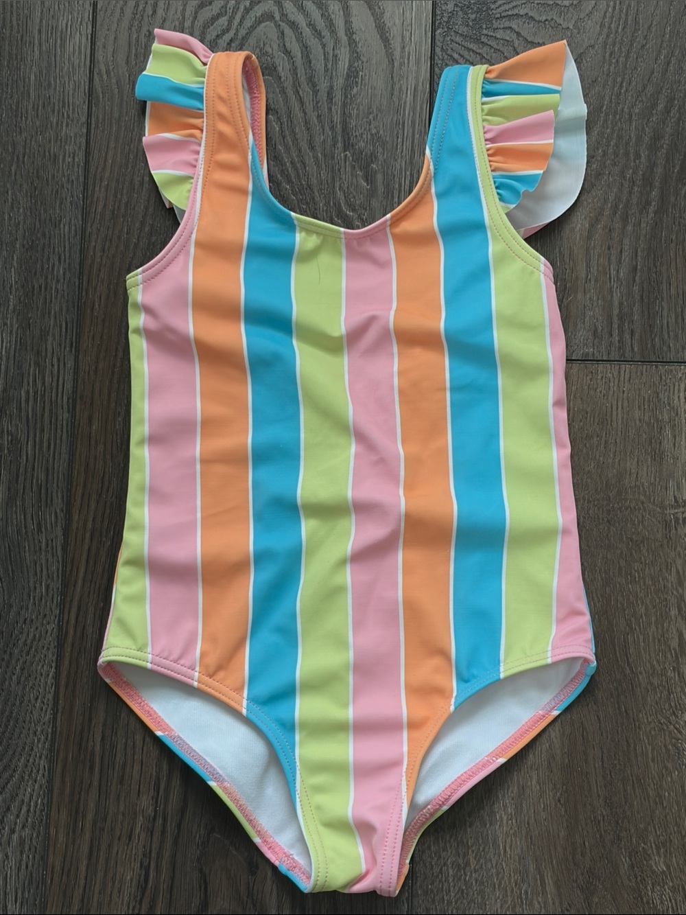 Roxy Girls Colorful Stripe One-Piece Swimsuit
